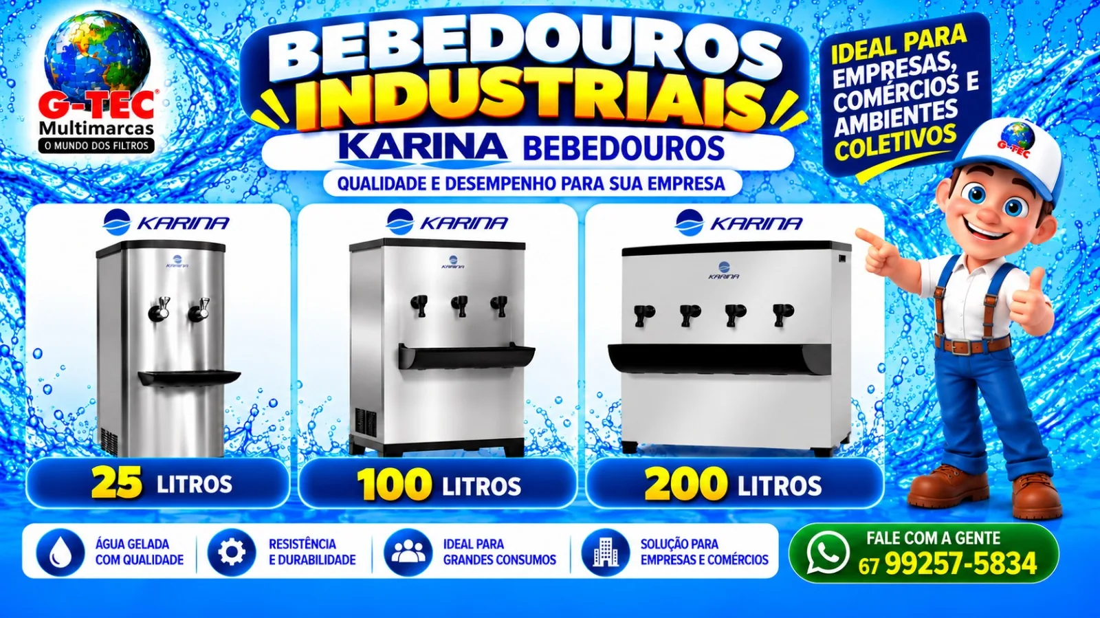 Bebedouro industrial