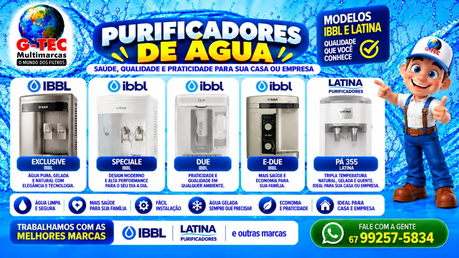 Purificador de água G-TEC
