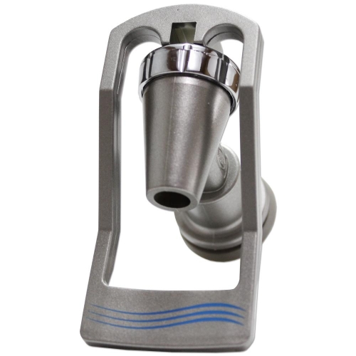 Torneira Alavanca Copo IBBL - Prata com Gravação Azul - Imagem 1